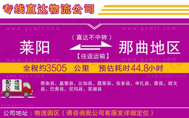 萊陽到那曲地區(qū)物流公司