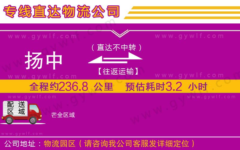 揚(yáng)中到芒物流公司