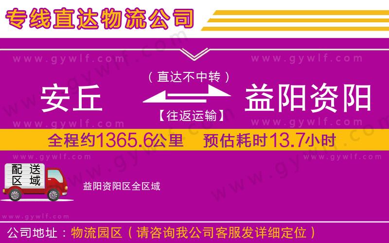 安丘到益陽(yáng)資陽(yáng)區(qū)物流公司