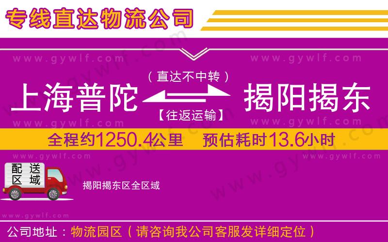 上海普陀區(qū)到揭陽揭東區(qū)物流公司