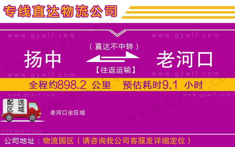 揚中到老河口物流公司