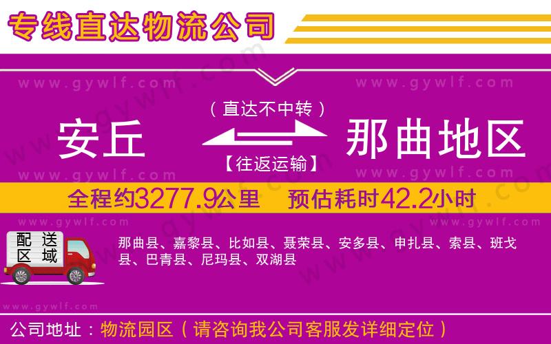 安丘到那曲地區(qū)物流公司