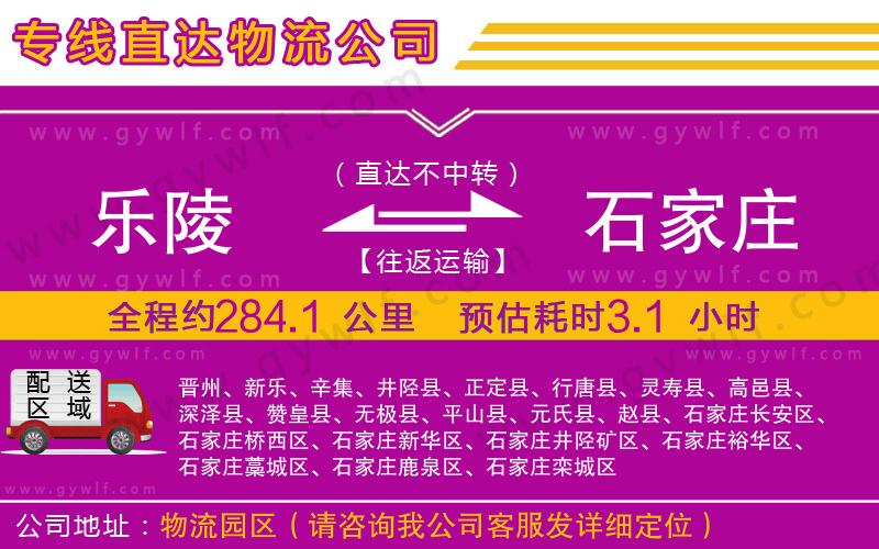 樂陵到石家莊物流公司