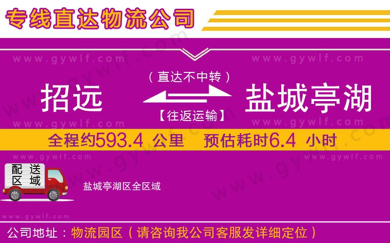 招遠到鹽城亭湖區(qū)物流公司