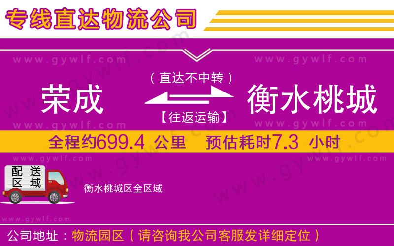 榮成到衡水桃城區(qū)物流公司