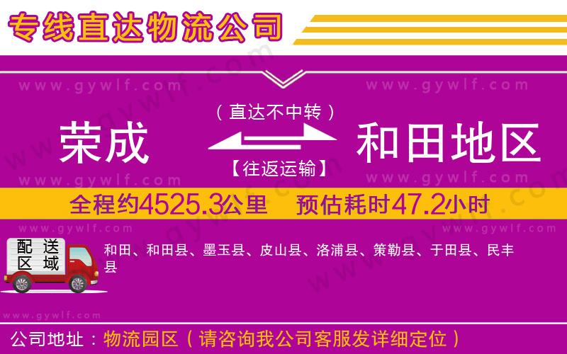 榮成到和田地區(qū)物流公司