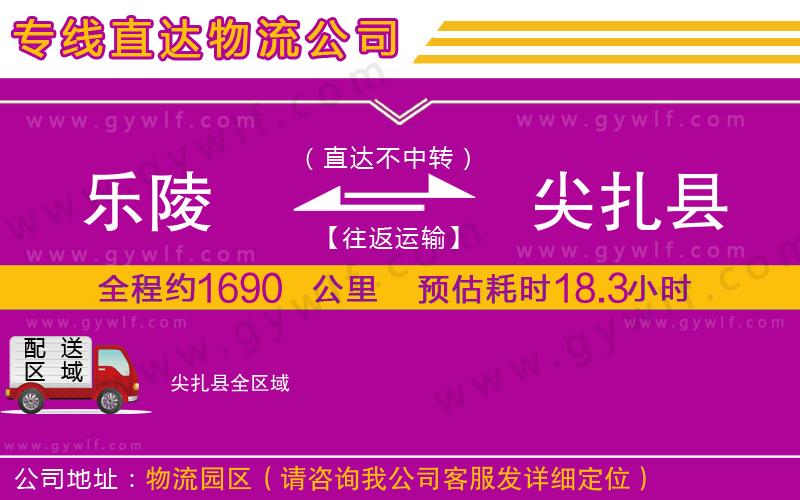 樂陵到尖扎縣物流公司