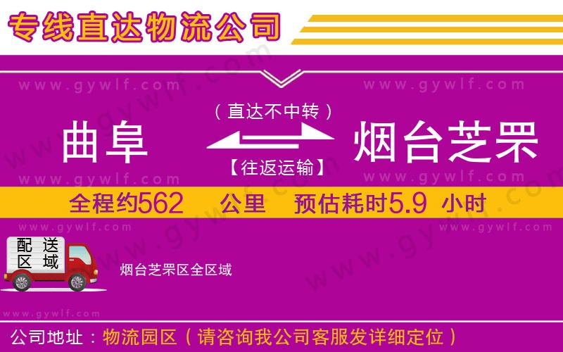 曲阜到煙臺芝罘區(qū)物流公司